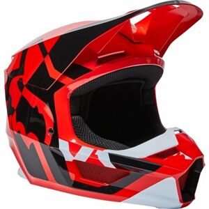 FOX V1 Lux Helmet Fluo Red M Prilba