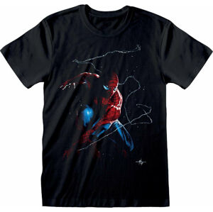 Spiderman Tričko Spidey Art Čierna M