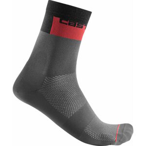 Castelli Blocco 15 Sock Dark Gray S/M Cyklo ponožky