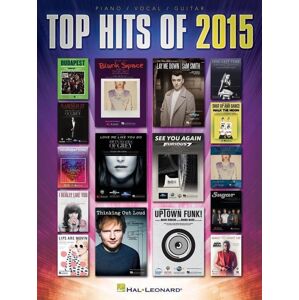 Hal Leonard Top Hits of 2015 Piano, Vocal and Guitar Noty