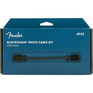 Fender Blockchain Patch Cable Kit XS Čierna Zalomený - Zalomený