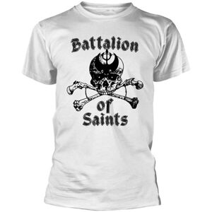 Battalion Of Saints Tričko Skull & Crossbones Biela 2XL