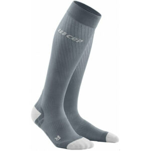 CEP WP30JY Compression Tall Socks Ultralight Grey-Light Grey III