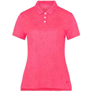 Nike Dri-Fit Womens Polo Shirt Hyper Pink/Fireberry XS