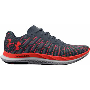 Under Armour Men's UA Charged Breeze 2 Running Shoes Downpour Gray/After Burn/After Burn 44,5