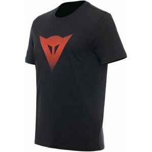 Dainese T-Shirt Logo Black/Fluo Red XL Tričko