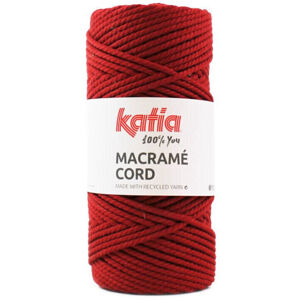 Katia Macrame Cord 5 mm 111 Red