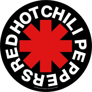 Red Hot Chili Peppers Asterisk Nášivka Biela-Červená-Čierna