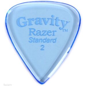 Gravity Picks GRAS2P Razer Standard 2.0mm Polished Blue