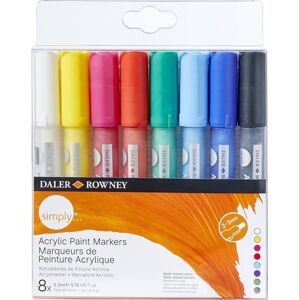 Daler Rowney Simply Acrylic Marker 8 ks Fixka