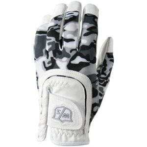 Wilson Staff Fit-All Junior Golf Glove White/Grey Camo Left Hand for Right Handed Golfers
