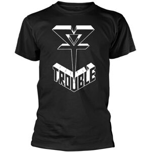 Trouble Tričko Logo Čierna S