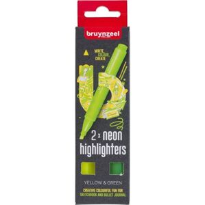 Bruynzeel Zvýrazňovač Neon Highlighter 2 ks