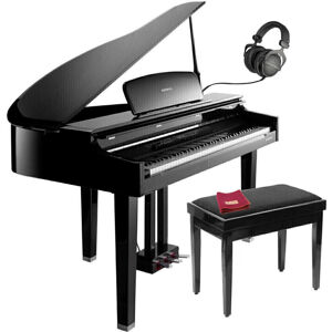 Kurzweil CGP220 Digital Concert Grand Ebony Polish SET Polished Ebony Digitálne piano