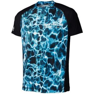 Savage Gear Tričko Marine UV T-Shirt Sea Blue M