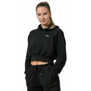 Nebbia Golden Cropped Hoodie Black XS Fitness mikina