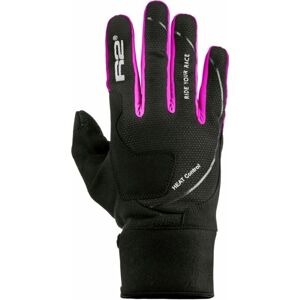 R2 Blizzard Gloves Black/Neon Pink L Lyžiarske rukavice