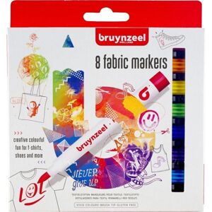 Bruynzeel Fabric Markers 8 ks