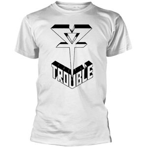 Trouble Tričko Logo Biela 3XL