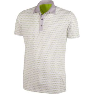 Galvin Green Mario Ventil8+ Mens Polo Shirt White/Sharskin/Lime XL