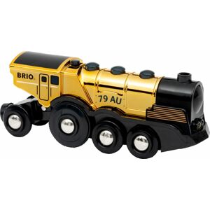 Brio World 33630 Mohutná zlatá akčná lokomotíva na batérie