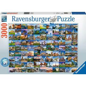 Ravensburger Puzzle 99 krásnych miest 3000 dielov