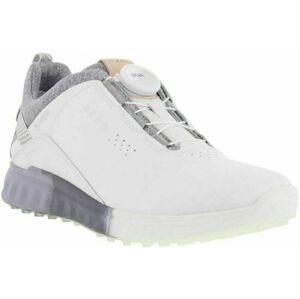 Ecco S-Three BOA Womens Golf Shoes White/Silver/Grey 36