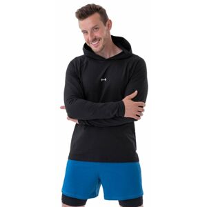 Nebbia Long-Sleeve T-shirt with a Hoodie Black 2XL Fitness tričko