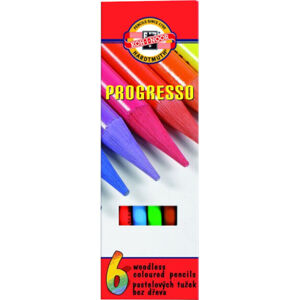 KOH-I-NOOR Progresso Woodless Coloured Pencils Mix 6