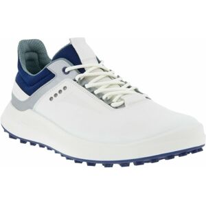 Ecco Core Mens Golf Shoes White/Silver Mettalic/Blue Depths 46