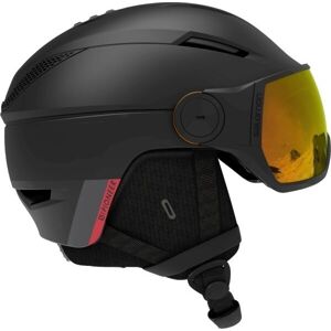 Salomon Pioneer Visor Photo Ski Helmet Black/Red L 20/21