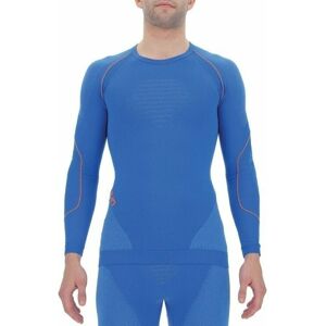UYN Evolutyon Man Underwear Shirt Long Sleeves Lapis Blue/Blue/Orange Shiny L/XL