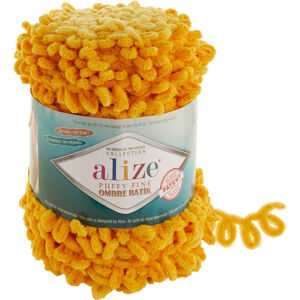 Alize Puffy Fine Ombre Batik 7278 Yellow