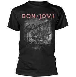 Bon Jovi Tričko Slippery When Wet Album Čierna 3XL