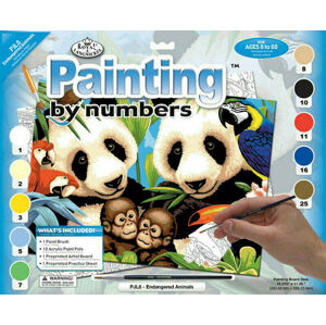 Royal & Langnickel Maľovanie podľa čísel Pandy a gorily