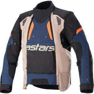 Alpinestars Halo Drystar Jacket Dark Blue/Dark Khaki/Flame Orange XL Textilná bunda