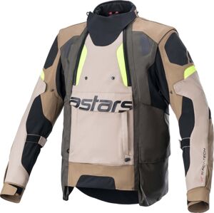 Alpinestars Halo Drystar Jacket Dark Khaki/Sand Yellow Fluo S Textilná bunda