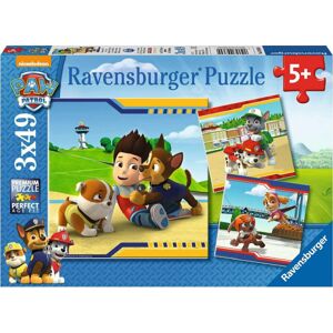 Ravensburger Puzzle Chlpatí hrdinovia Tlapkovej patroly 3 x 49 dielov
