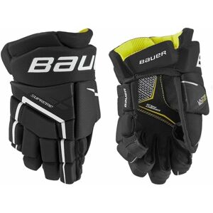 Bauer Hokejové rukavice S21 Supreme Ultrasonic YTH 8 Čierna-Biela