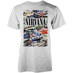 Nirvana Tričko Cassettes Biela M