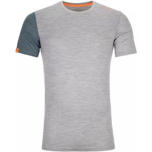 Ortovox 185 Rock 'N' Wool Mens Short Sleeve Shirt Grey Blend XL