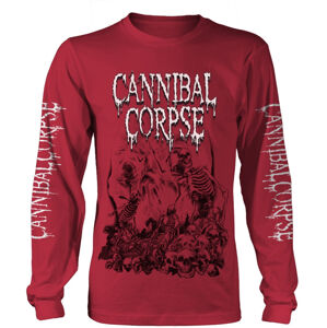 Cannibal Corpse Tričko Pile Of Skulls 2018 Red XL