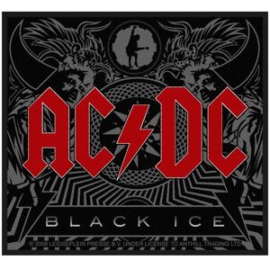 AC/DC Black Ice Nášivka Červená-Čierna