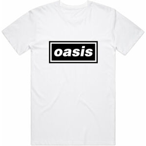 Oasis Tričko Decca Logo Biela 2XL