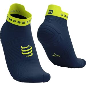 Compressport Pro Racing Socks V4.0 Run Low Dress Blues/Green Sheen T1 Bežecké ponožky