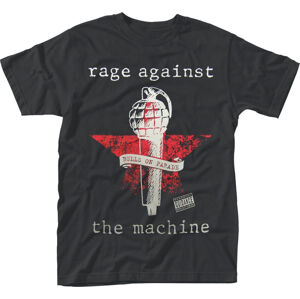 Rage Against The Machine Tričko Bulls On Parade Mic Čierna M