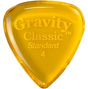 Gravity Picks GCLS4P Classic Standard 4.0mm Polished Yellow