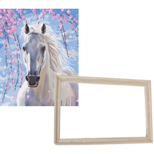 Gaira S rámom bez vypnutého plátna Biely kôň