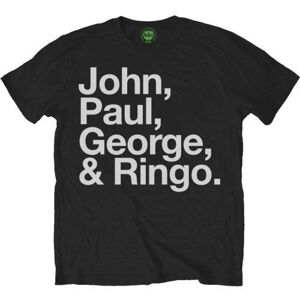 The Beatles Tričko John Paul George & Ringo Black XL
