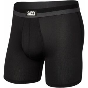 SAXX Sport Mesh Boxer Brief Black M Fitness bielizeň